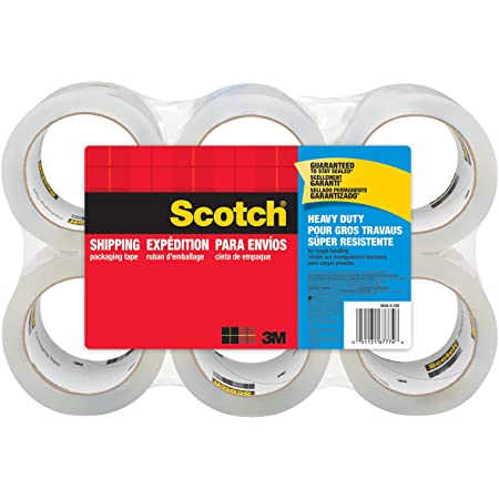 3M スコッチ ガムテープ 梱包テープ 重量物用 48mm×50m 6巻パック 3850-6-ESF