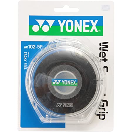 ヨネックス(YONEX) テニス バドミントン グリップテープ ウェットスーパーストロンググリップ (3本入り) AC135 ブラック