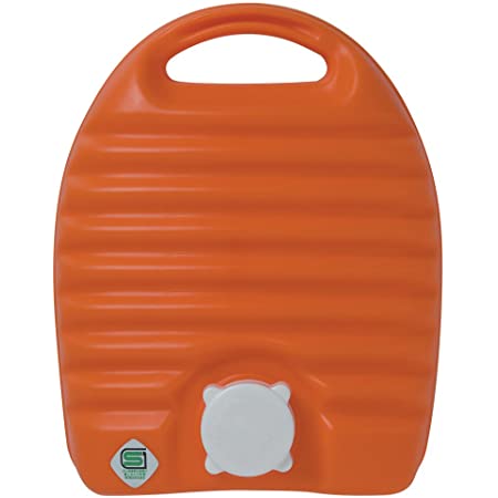 タンゲ化学工業 立つ湯たんぽ オレンジ 2.6L 袋付き TN00314