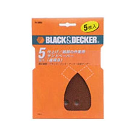 ブラックアンドデッカー サンドペーパー #80×5枚入り 74-583G