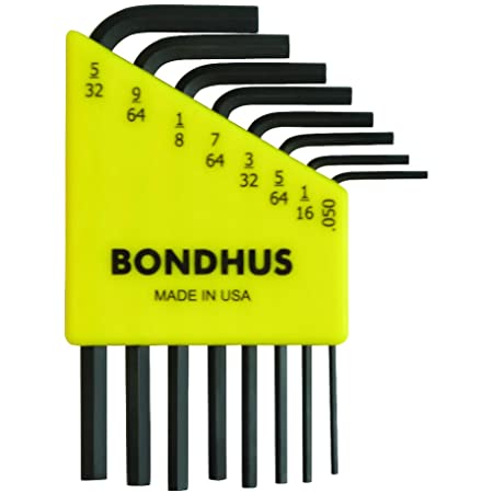 【国内正規品】BONDHUS(ボンダス) 六角レンチセット ショート 13本組 インチタイプ HLX13S