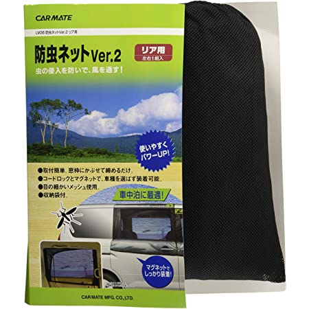 メルテック 車用 ウィンドウネット リアドア用 W900×H800mm(1枚入) Meltec WP-31