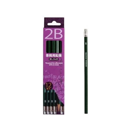 トンボ鉛筆 ゴム付き鉛筆 2558 HB 1ダース 2558-HB