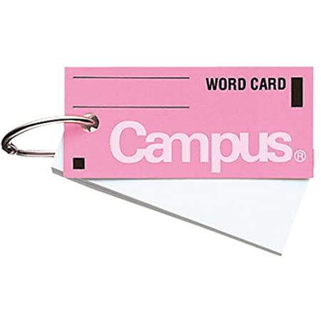 コクヨ キャンパス 単語カード カードリングとじ サイズ中 85枚 ピンク タン-101P