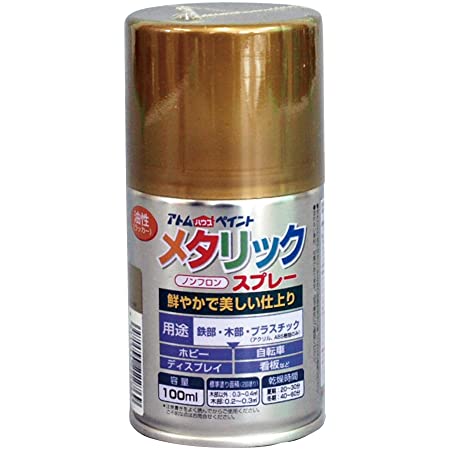 アサヒペン メッキ調スプレー 300ML ゴールド