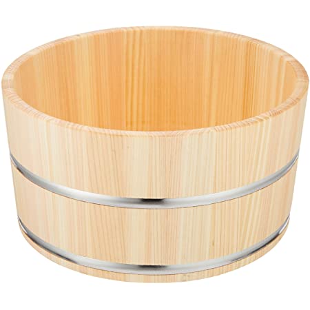 日本の香り 天然木 湯桶 ホワイト湯桶 21cm×高さ10cm