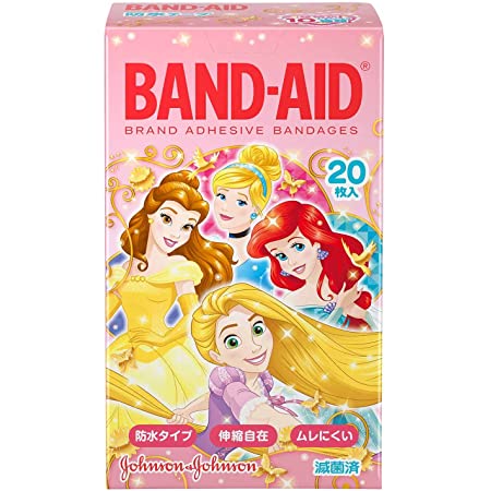 BAND-AID(バンドエイド) 救急絆創膏 ディズニープリンセス 20枚