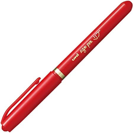 三菱鉛筆 水性ペン リブ 細字 MYT7.15 赤 10本