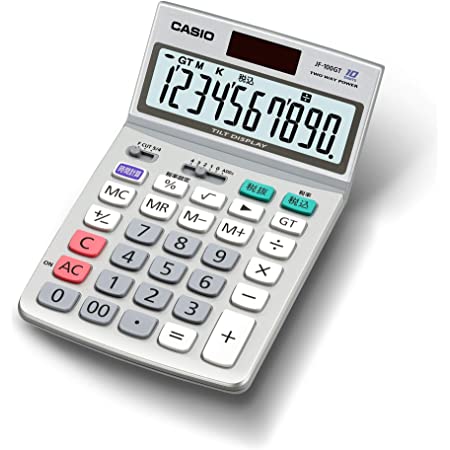 カシオ グリーン購入法適合電卓 12桁 時間・税計算 ミニジャストタイプ MW-12GT-N