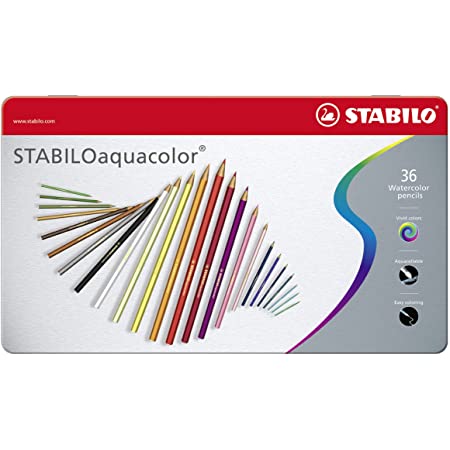 スタビロ 水彩色鉛筆 イージーカラー 右手用 6色 332-6