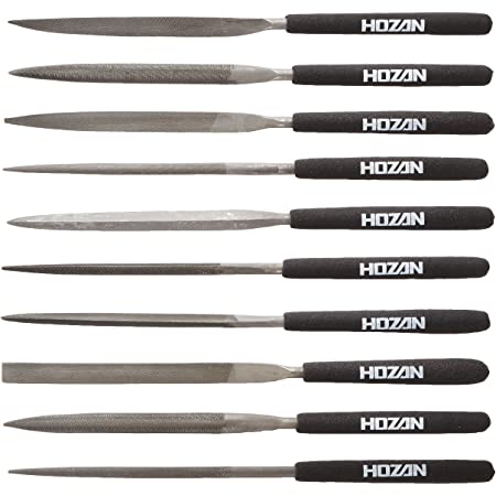 ホーザン(HOZAN) ヤスリセット 10本組 様々な場面で活躍 入組 丸 半丸 平 三角 角 片刃 楕円 槍型 刀刃 K-215