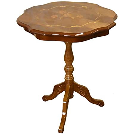 クロシオ コモ テーブル ホワイト 幅60cm アンティーク調 猫脚 サイドテーブル