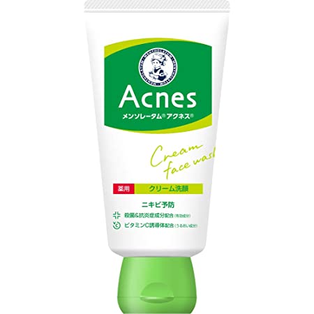 【医薬部外品】メンソレータム アクネス ニキビ予防薬用 毛穴 すっきり 粒つぶ 洗顔 130g