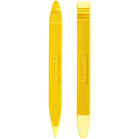 エーモン パネルはがし 黄色樹脂製・2本組 全長約150mm・幅約15mm 厚さ5mm 1498