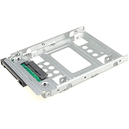 オウルテック 2.5インチHDD/SSD用→3.5インチサイズ変換ブラケット 2台取り付け可能 ネジセット付き ブラック OWL-BRKT06(B)