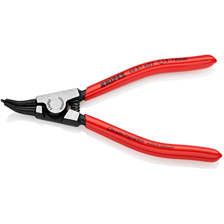 クニペックス KNIPEX 4631-A32 軸用スナップリングプライヤー 45゜ オレンジ