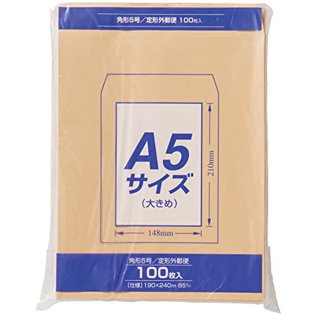 マルアイ 封筒 A5 角形5号 角5 茶封筒 クラフト封筒 100枚 PK-Z158