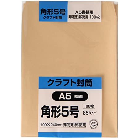 マルアイ 封筒 A5 角形5号 角5 茶封筒 クラフト封筒 100枚 PK-Z158