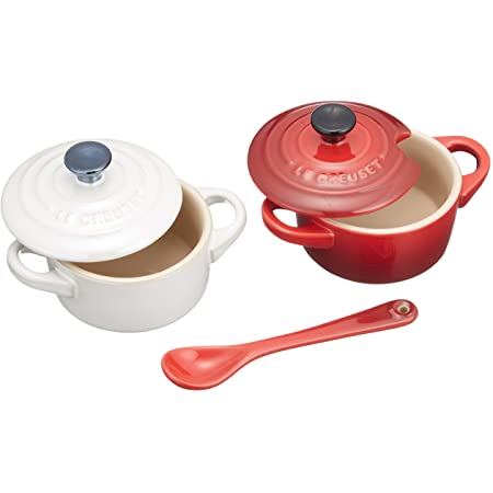 ル・クルーゼ(Le Creuset) 耐熱容器 プチ・ラムカン・ダムール・セット オレンジ 耐熱 耐冷 電子レンジ オーブン 対応 【日本正規販売品】