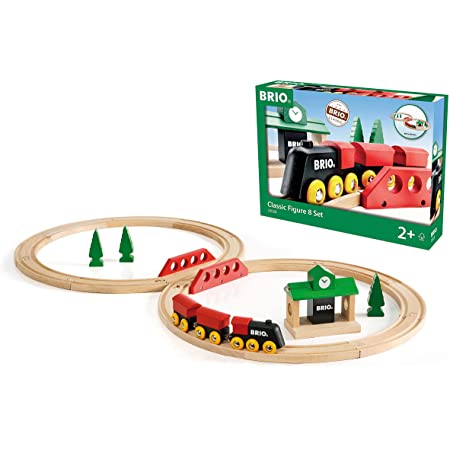 BRIO ( ブリオ ) クラシックレール 8の字セット [全22ピース] 対象年齢 2歳~ ( 電車 おもちゃ 木製 レール ) 33028