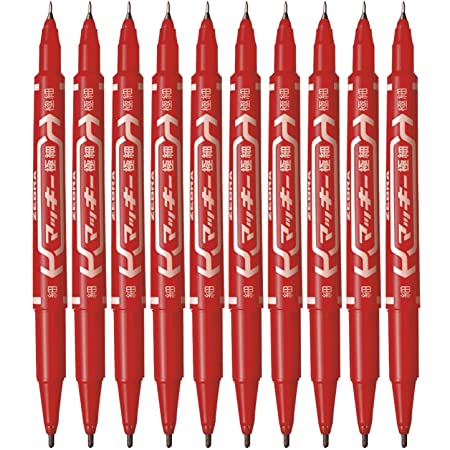 ゼブラ 油性ペン ハイマッキーケア つめ替えタイプ 赤 10本 B-YYT5-R