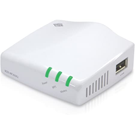 PLANEX 高速300Mbps WiFiマルチポケットルータ MZK-MF300N2