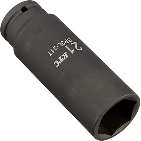 KTC(ケーテーシー) 12.7mm (1/2インチ) インパクトレンチ ソケット (セミディープ薄肉) 21mm BP4M21TP