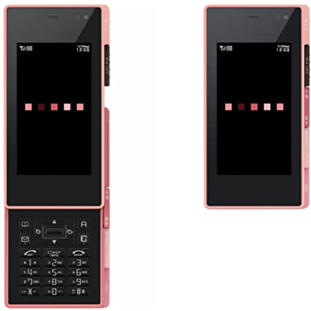 Xmini (W65S) パープル×ピンク 携帯電話 白ロム au