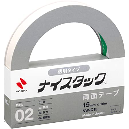 ニチバン 両面テープ ナイスタック しっかり貼れてはがしやすいタイプ 25mm NW-H25