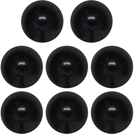 NASKA 目玉ボタン6ミリ(200個入) 黒
