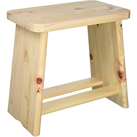 市原木工所 風呂椅子 木製 余湯派 湯殿腰掛 大 25×16×23cm