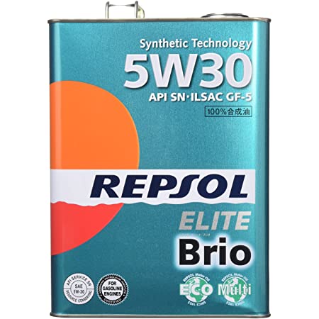 REPSOL ( レプソル ) エンジンオイル 【Brio ブリオ】 5W30 SN 半合成油 4L 007068 [HTRC3]