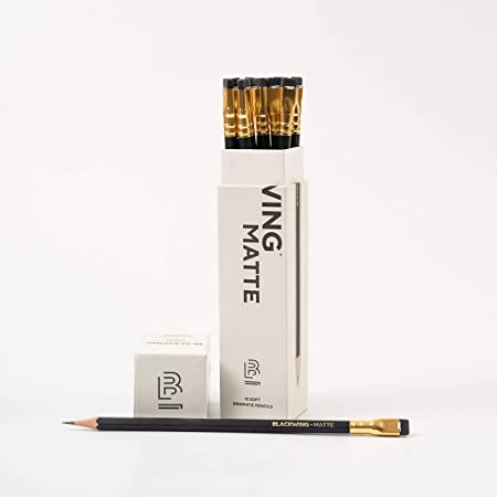 パロミノ ブラックウィング 鉛筆 （4B） 12本 1ダース 【PALOMINO BLACK WING】消しゴム付き鉛筆