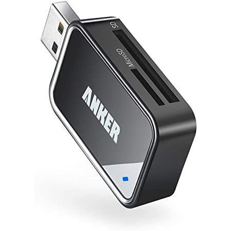 Anker 2-in-1 USB 3.0 ポータブルカードリーダー【microSDXC / microSDHC / microSD / MMC / RS-MMC / UHS-Iカード用】