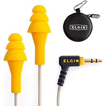 Plugfones 1st Generation Yellow Ear Plug Earbuds by Plugfones