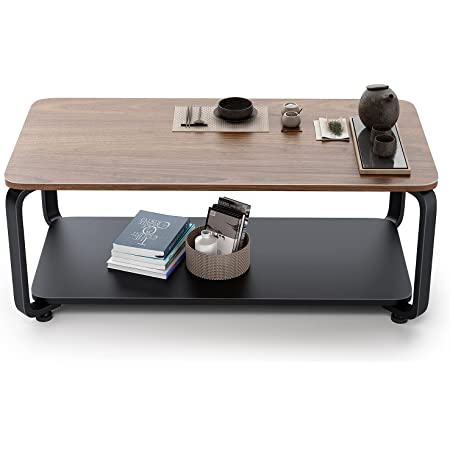 山善(YAMAZEN) コーヒーテーブル(90×45cm) ダークブラウン TCT-9045(DBR)