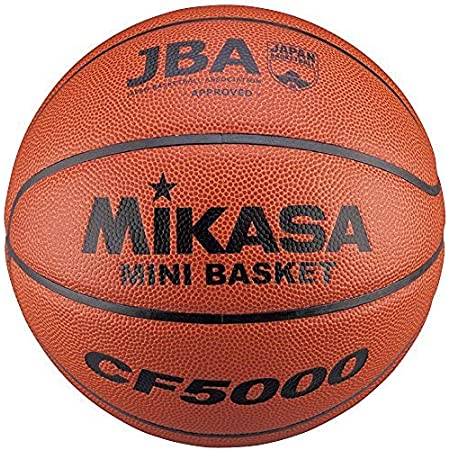 ミカサ(MIKASA) バスケットボール 5号 日本バスケットボール協会 検定球 (男子用・女子用・小学生) ミニバスケット 人工皮革 茶 CF5000 推奨内圧0.42(kgf/㎠)