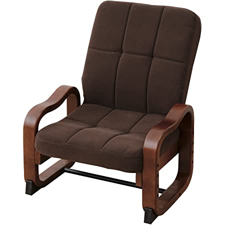 山善(YAMAZEN) 籐(ラタン)製 らくらく立ち上がり座椅子(座面高さ35cm) ブラウン TF20-531M(BR)