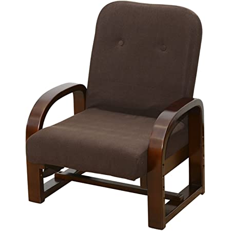 山善(YAMAZEN) 籐(ラタン)製 らくらく立ち上がり座椅子(座面高さ35cm) ブラウン TF20-531M(BR)
