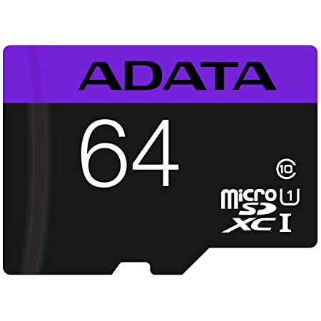 ADATA Premier microSDXCカード 64GB Class10 UHS-I AUSDX64GUICL10-RA1