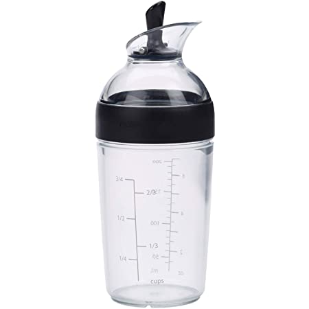 OXO ドレッシング シェーカー ボトル 200ml ブラック レシピ付