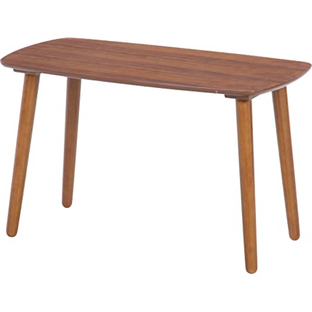 不二貿易 リビングテーブル 幅90cm ダークブラウン 簡単組立て ノルン 96118