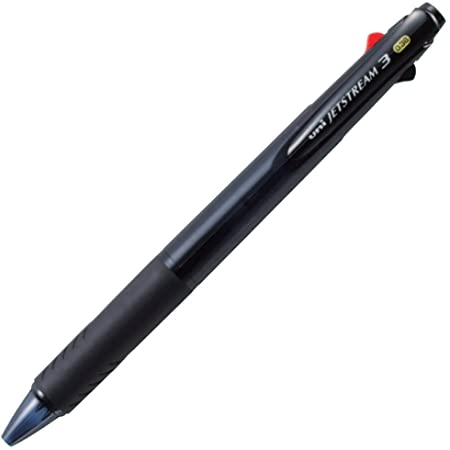 三菱鉛筆 4色ボールペン ジェットストリーム 0.7 透明ブラック SXE450007T.24