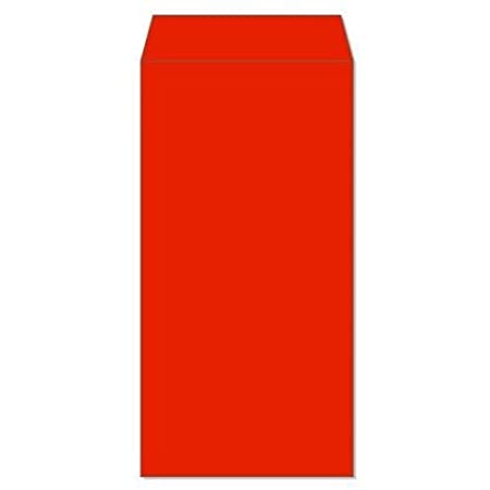 洋形 封筒 洋長3 カマス レッド封筒 長3ヨコ カラー 85g/m2 レッド 赤 red 100枚