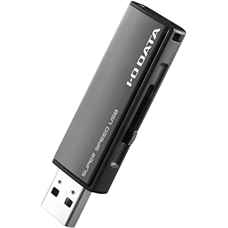 I-O DATA USBメモリー USB 3.0/2.0対応 デザインモデル ダークシルバー 32GB U3-AL32G/DS