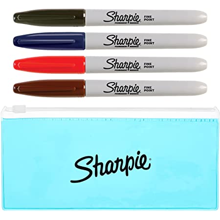 Sharpie シャーピー 公式 油性 ペン マーカー アート イラスト サイン 名前書き 油性コミック 描画 スケッチ マンガ デコレーション 落書き 中字 ブラック 36本入り 1884739