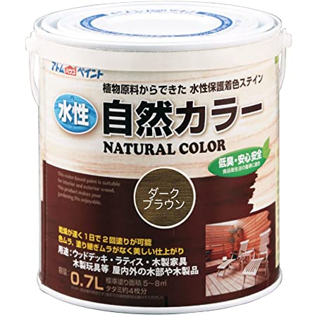 アトムハウスペイント 水性自然カラー(天然油脂ステイン) 200ML ナチュラルホワイト