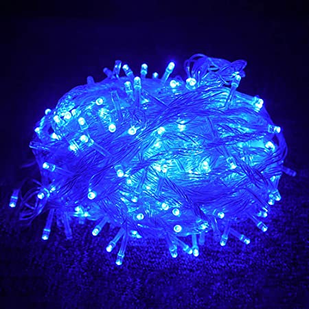 GOODGOODS LED イルミネーション ライト クリスマス 飾り LED電飾 500球 30m 複数連結可 防水 青 LD55 ブルー