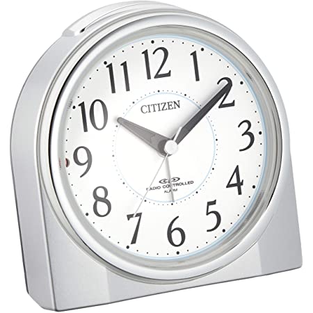 CITIZEN シチズン 目覚まし時計 電波時計 夜間自動点灯 エフライトR435 ブラウン 4RL435-006