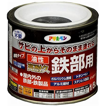 アトムハウスペイント 【さびの上から塗れる】 水性さび止・鉄部用 200ML ホワイト